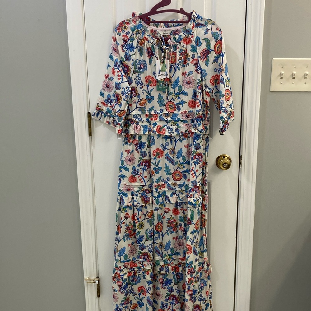 New Joules floral maxi dress